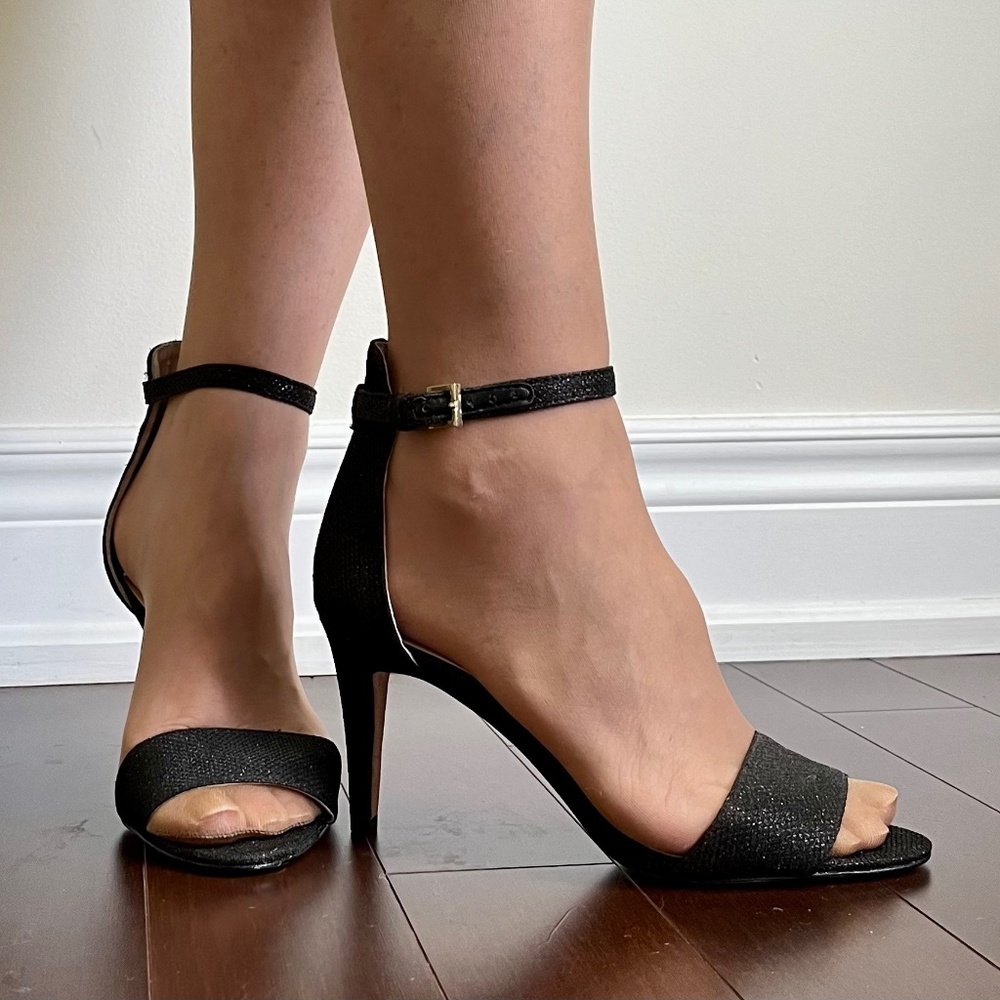 Vince Camuto sparkly black heels for sale